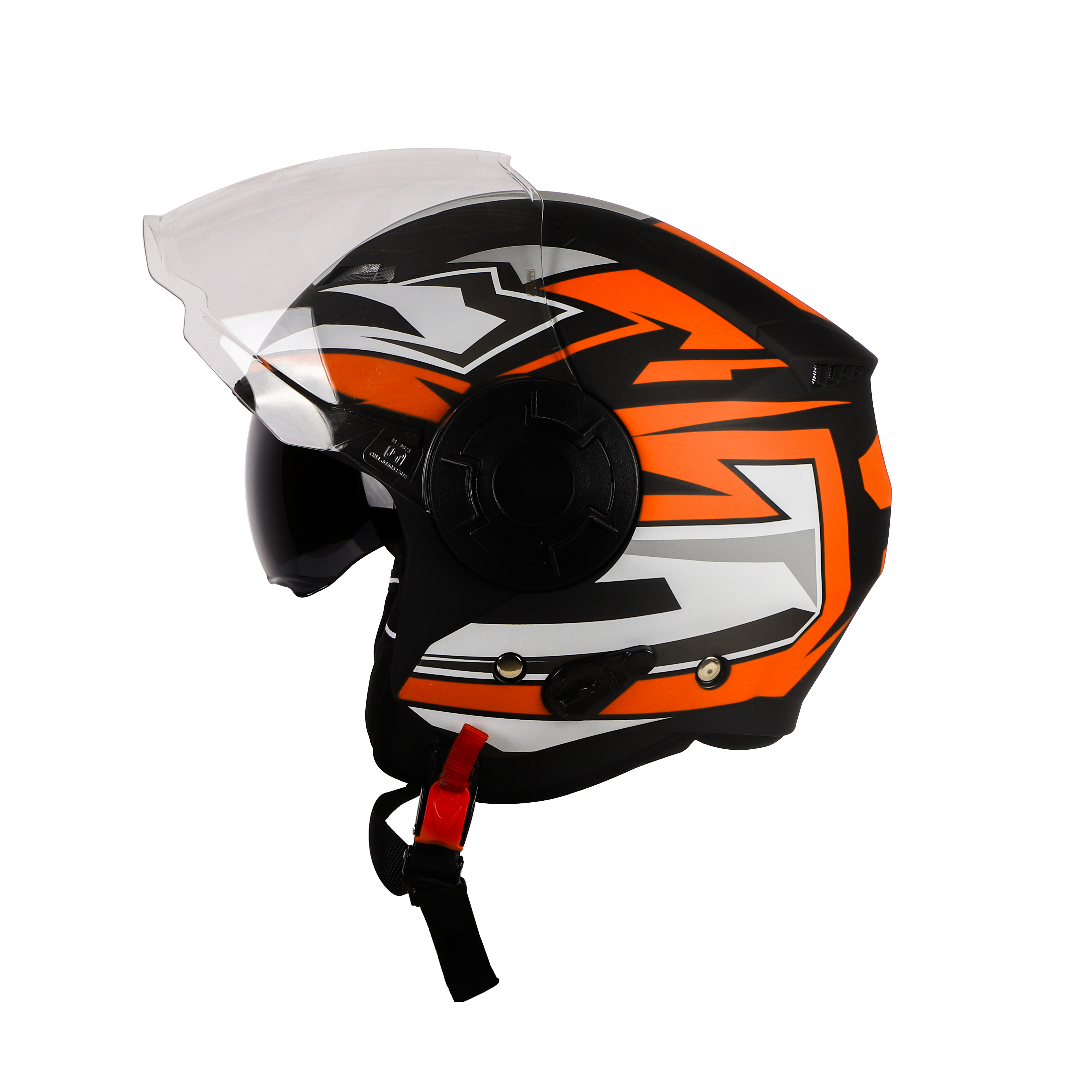 SBH-31 STRIKE GLOSSY BLACK ORANGE SMOKE SUNSHIELD